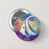 Niedlicher Angelfish Button (Vorne & Hinten)