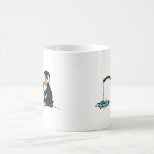 niedlicher Angelpinguin Kaffeetasse (Mittel)