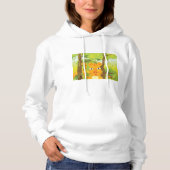 Niedlicher Angry Tiger Cartoon in Dschungel Hoodie (Vorderseite)