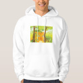 Niedlicher Angry Tiger Cartoon in Dschungel Hoodie (Vorderseite)