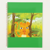 Niedlicher Angry Tiger Cartoon in Dschungel Planer (Vorderseite)
