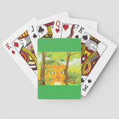 Niedlicher Angry Tiger Cartoon in Dschungel Spielkarten (Rückseite)
