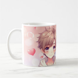 Niedlicher Anime Boy and Girl Kaffeetasse