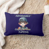 Niedlicher Anime Boy erstaunlich gefährlich Lendenkissen (Decke)