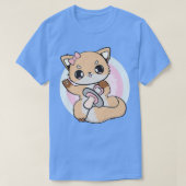 Niedlicher Anime-Fox mit Soother und Kawaii für Ot T-Shirt (Design vorne)