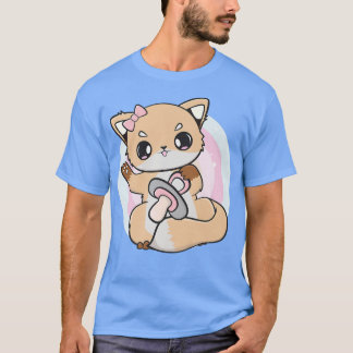 Niedlicher Anime-Fox mit Soother und Kawaii für Ot T-Shirt
