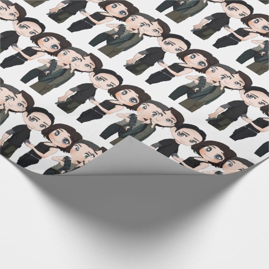 niedlicher Anime Geschenkpapier (Ecke)