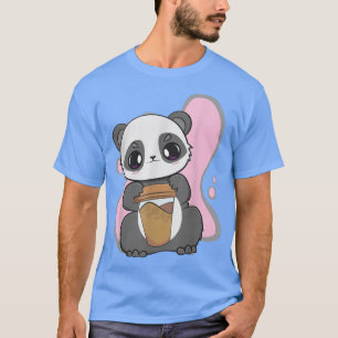 Niedlicher Anime-Panda und Kawaii-Bären trinken Ka T-Shirt