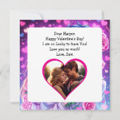 Niedlicher Anime-Personalisierter Valentinstag Karte (Rückseite)