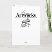 Niedlicher Anime-Personalisierter Valentinstag Karte (Rückseite)