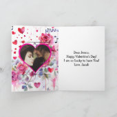 Niedlicher Anime-Personalisierter Valentinstag Karte (Innenseite)