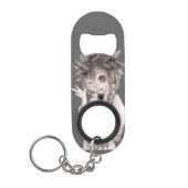 Niedlicher Anime-Typ, Original Zeichnend Schlüsselbund Flaschenöffner (Vorderseite)