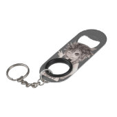 Niedlicher Anime-Typ, Original Zeichnend Schlüsselbund Flaschenöffner (Vorderseite Schrägansicht)