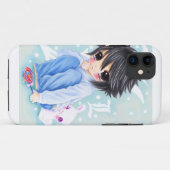 Niedlicher Animejunge mit Lutscher- und Case-Mate iPhone Hülle (Rückseite (Horizontal))