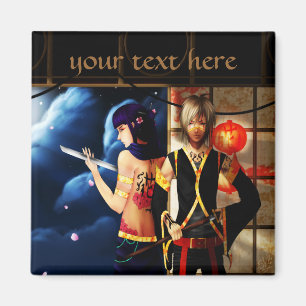 Niedlicher Animephantasiejungen nightslayers Magnet