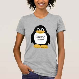 Niedlicher animierter Pinguin T-Shirt