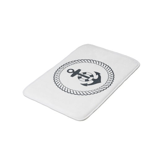 Niedlicher Anker Badematte (Schrägansicht)