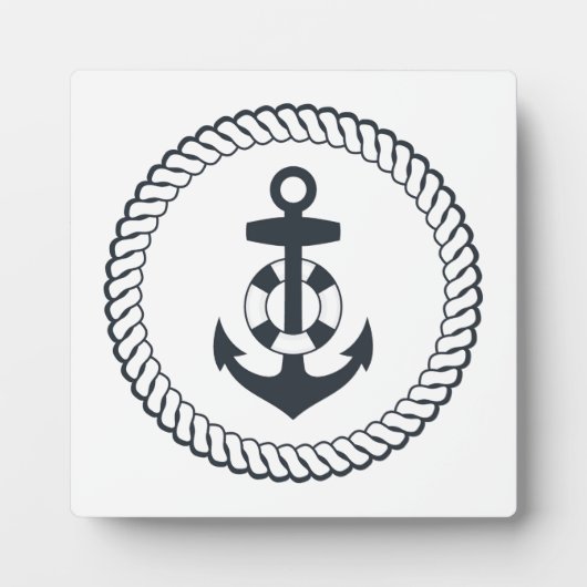 Niedlicher Anker Fotoplatte (Vorderseite)