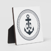 Niedlicher Anker Fotoplatte (Vorderseite)