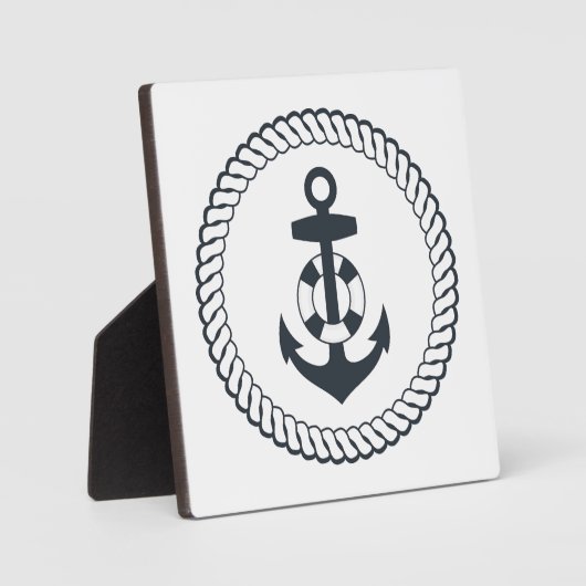 Niedlicher Anker Fotoplatte (Vorderseite)