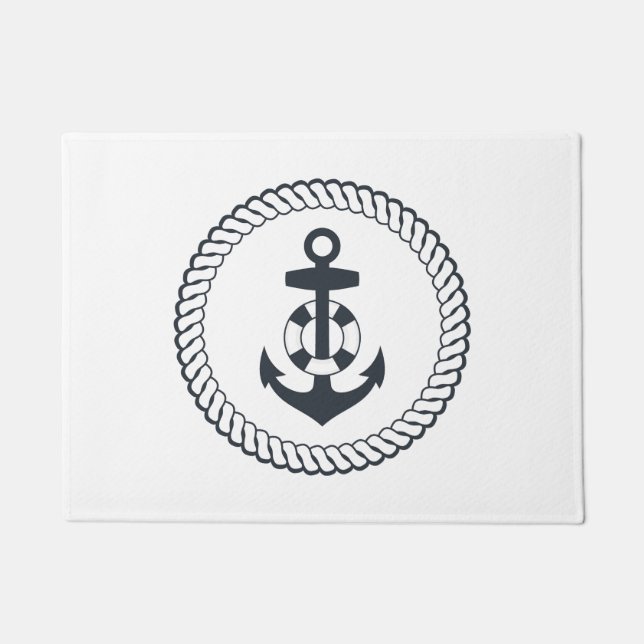 Niedlicher Anker Fußmatte (Vorderseite)