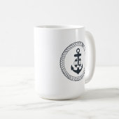 Niedlicher Anker Kaffeetasse (VorderseiteRechts)