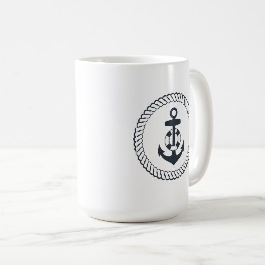 Niedlicher Anker Kaffeetasse (VorderseiteRechts)