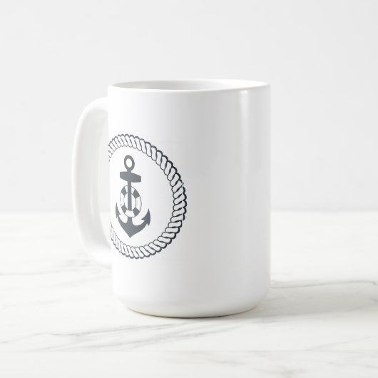 Niedlicher Anker Kaffeetasse (Vorderseite Links)