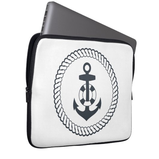 Niedlicher Anker Laptopschutzhülle (Vorne Rechts)