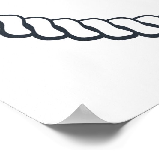 Niedlicher Anker Poster (Ecke)