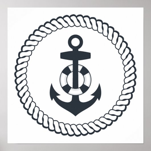 Niedlicher Anker Poster (Vorne)