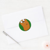 niedlicher anpassbarer Gopher Runder Aufkleber (Umschlag)
