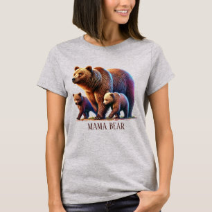 Niedlicher, anpassbarer Mama-Bär-T - Shirt