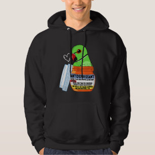 Niedlicher Antidepressiv Parrot I Ringneck Hoodie
