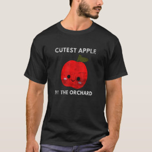 Niedlicher Apfel im Obstgarten Veggies Herbst T-Shirt