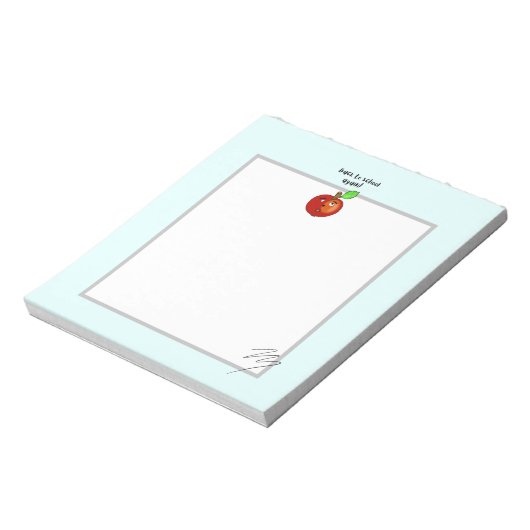 Niedlicher Apfel Notizblock (Rotiert)