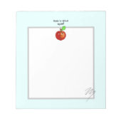 Niedlicher Apfel Notizblock (Vorderseite)