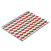 Niedlicher Apfel oder Kirsche, Fun Kitchen Frucht  Notizblock (Linke Seite)