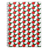 Niedlicher Apfel oder Kirsche, Fun Kitchen Frucht  Notizblock (Vorderseite)