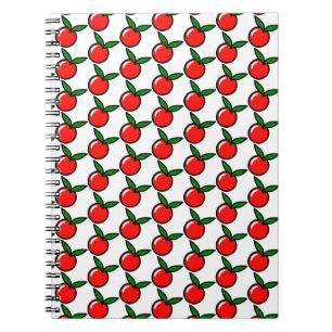 Niedlicher Apfel oder Kirsche, Fun Kitchen Frucht  Notizblock
