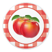 Niedlicher Apfelkuchen Keramikknauf (Vorderseite)