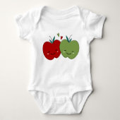 Niedlicher Apple Baby Strampler (Vorderseite)