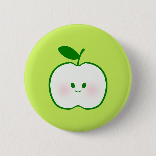 Niedlicher Apple Button (Vorderseite)