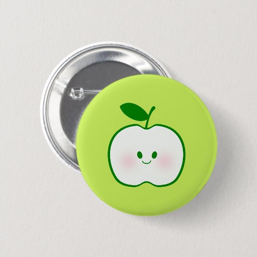 Niedlicher Apple Button (Vorne & Hinten)