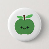 Niedlicher Apple Button (Vorderseite)