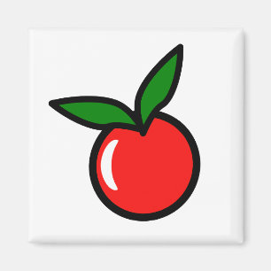 Niedlicher Apple Cherry Red Fruit Spaß Küche Carto Magnet