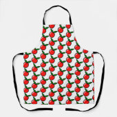 Niedlicher Apple Cherry Red Fruit Spaß Küche Carto Schürze (Vorderseite)