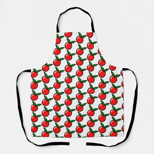 Niedlicher Apple Cherry Red Fruit Spaß Küche Carto Schürze (Vorderseite)