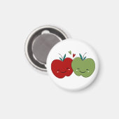 Niedlicher Apple Magnet (Vorderseite/Rückseite)