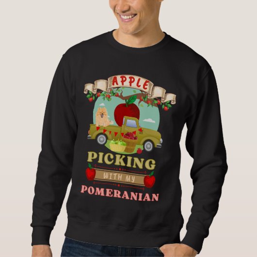 Niedlicher Apple mit meinem Spitz Sweatshirt (Vorderseite)